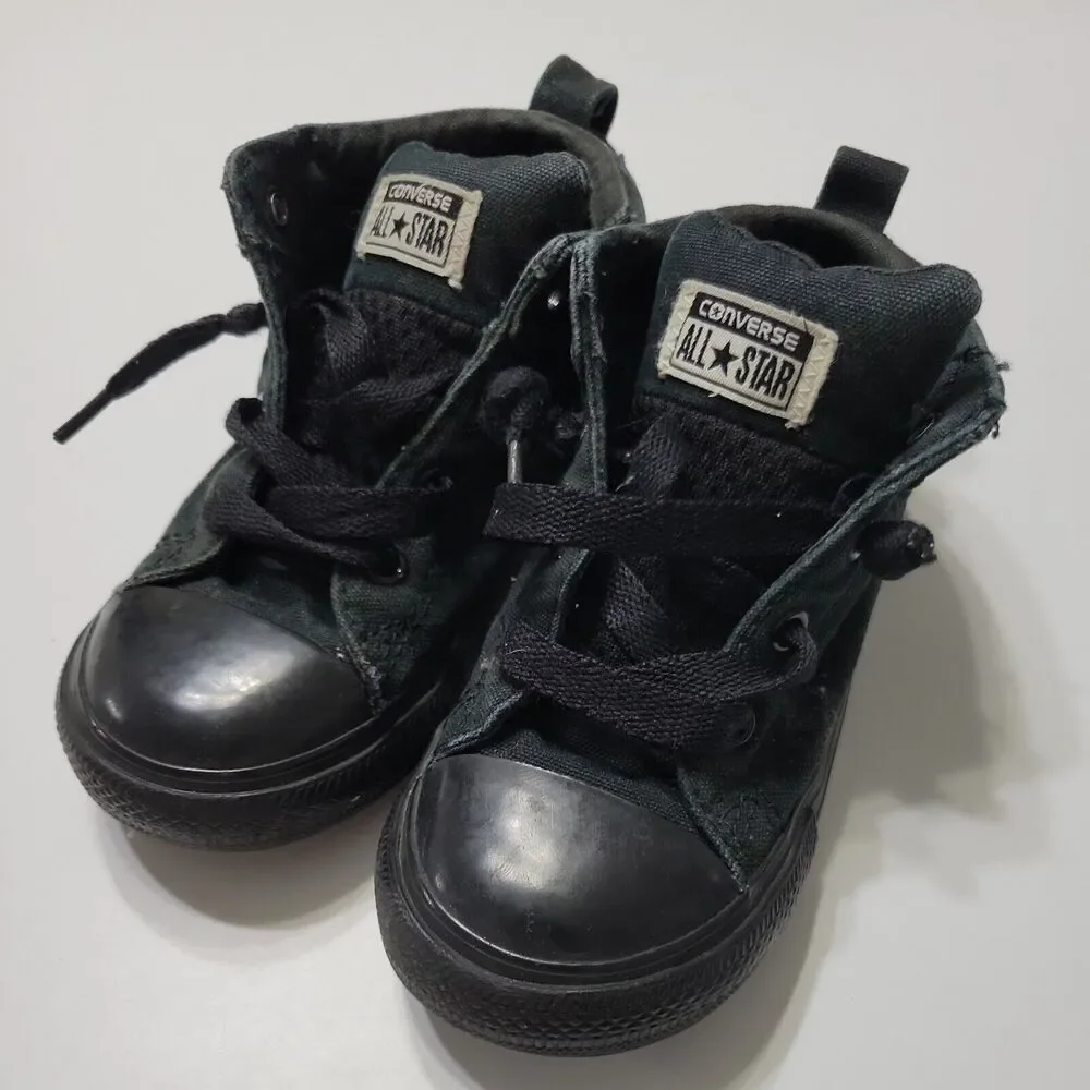 Converse Shoes Boys 10 Chuck Taylor All Star Sneakers Black‎ High Sneaker